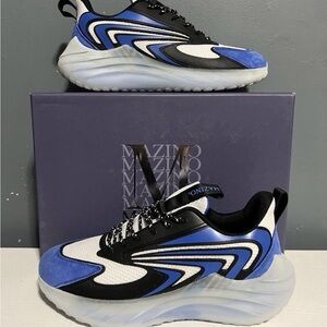 Mazino Blue and Black Men's Sneakers. Size 8.5 NWB
